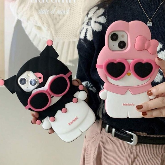 🔖 Sanrio’s Kuromi & Melody 
iPhone 13 Max Pro 
3D Sillicone Cases - Picture 7 of 8